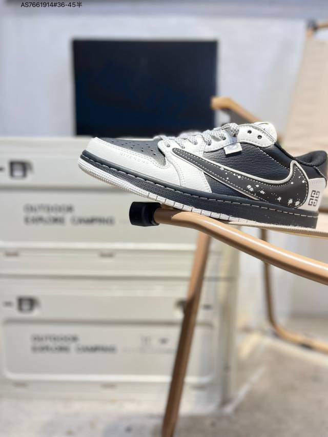 Company-grade top-grain leather Jordan Air Jordan 1 Low Aj1 low-top series baske