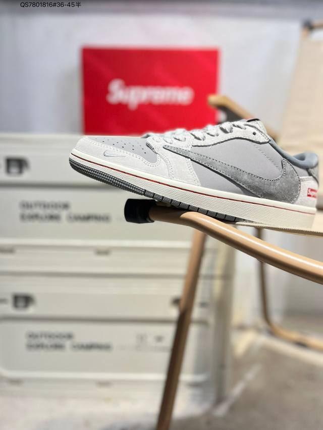 Company-grade top-grain leather Jordan Air Jordan 1 Low Aj1 low-top series baske