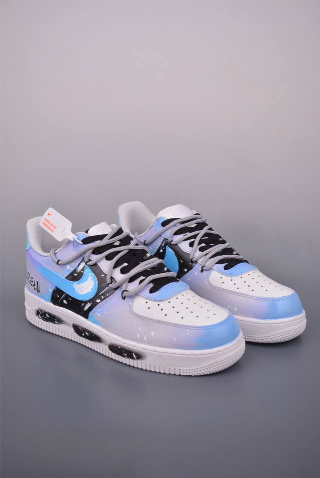 Nike Air Force 1 Low hand-painted graffiti cloud waves chasing dreams Original l