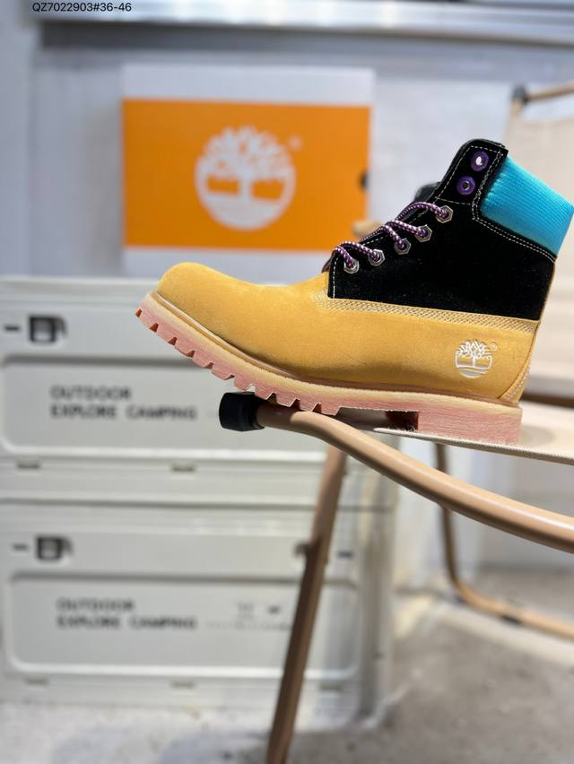 Timberland Timberland outdoor high-top casual yellow boots series winter cold pr