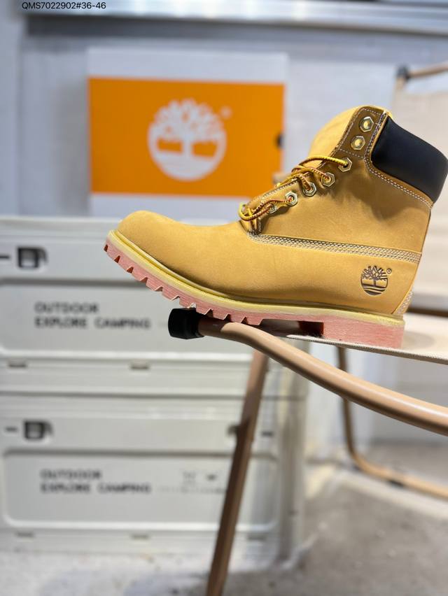Timberland Timberland outdoor high-top casual yellow boots series winter cold pr