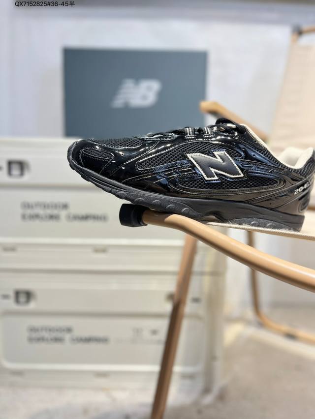 New Balance 204L Thin-Sole Shoes with Leather Laces, Miu-style, Shock-absorbing,