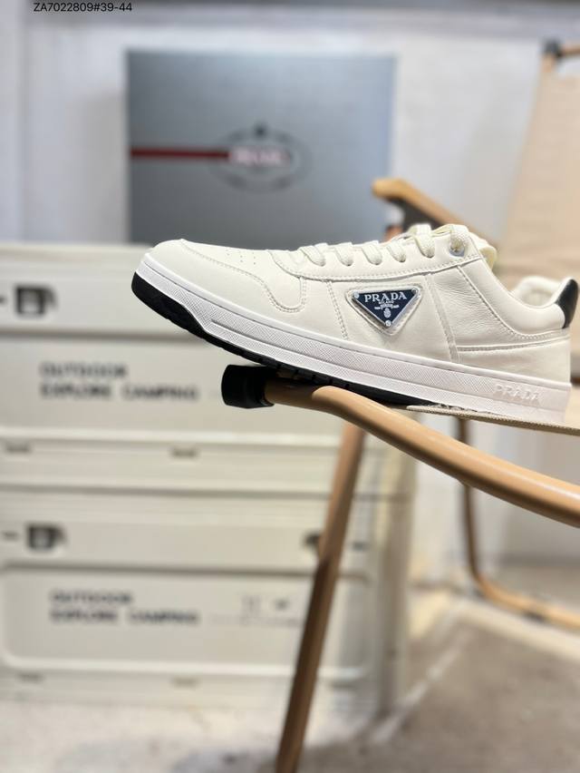 Prada New men's shoes, made from premium calfskin. Lined with top-grain imported