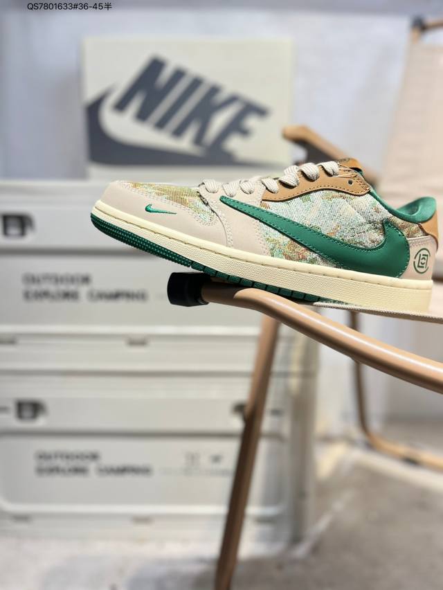 Company-grade top-grain leather Jordan Air Jordan 1 Low Aj1 low-top series baske