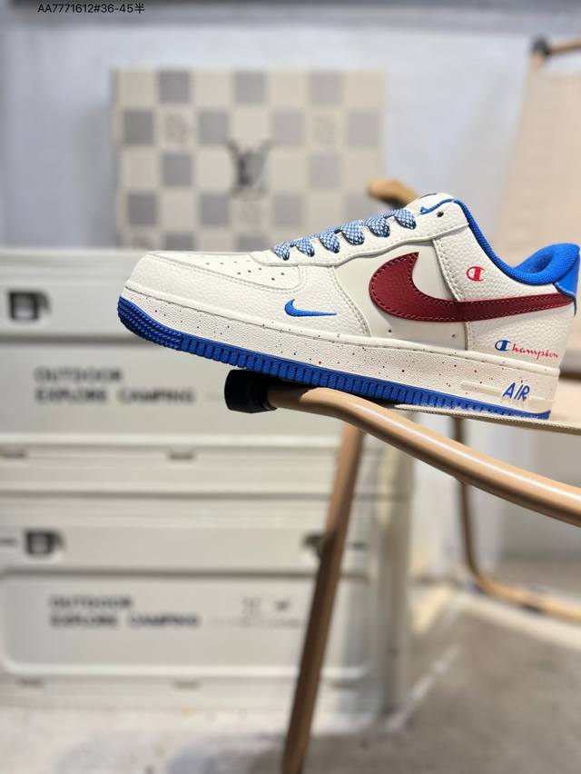Nk Air Force 1'07 Low Air Force One low-top casual sneakers#Custom leather, orig