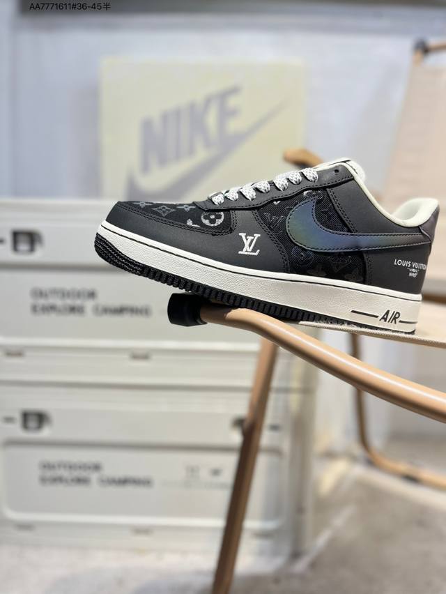 Lv X Nk Air Force 1'07 Low Air Force One Low-top Casual Sneakers#Custom leather,