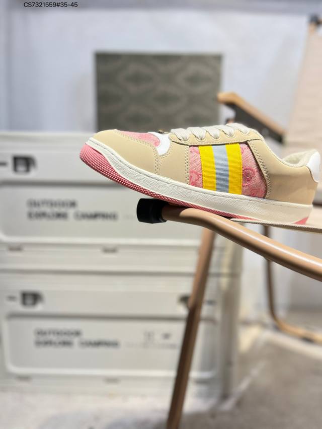 Back to school season welfare special offer Gucci Distressed Screener Sneaker Gu