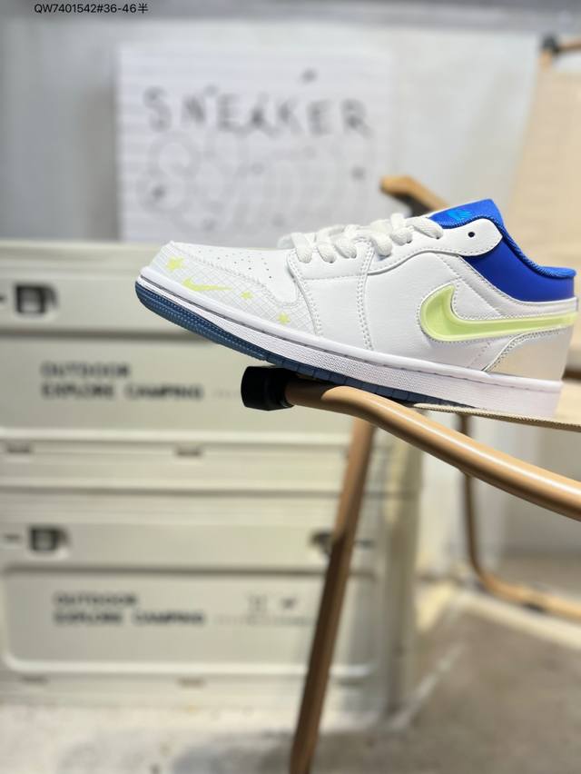 Company-grade top-grain leather Jordan Air Jordan 1 Low Aj1 low-top series baske