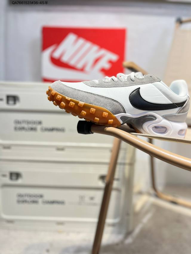 Nike Air Max Waffle Plus 'Black and Anthracite' Air Cushioned Waffle Hybrid Seri
