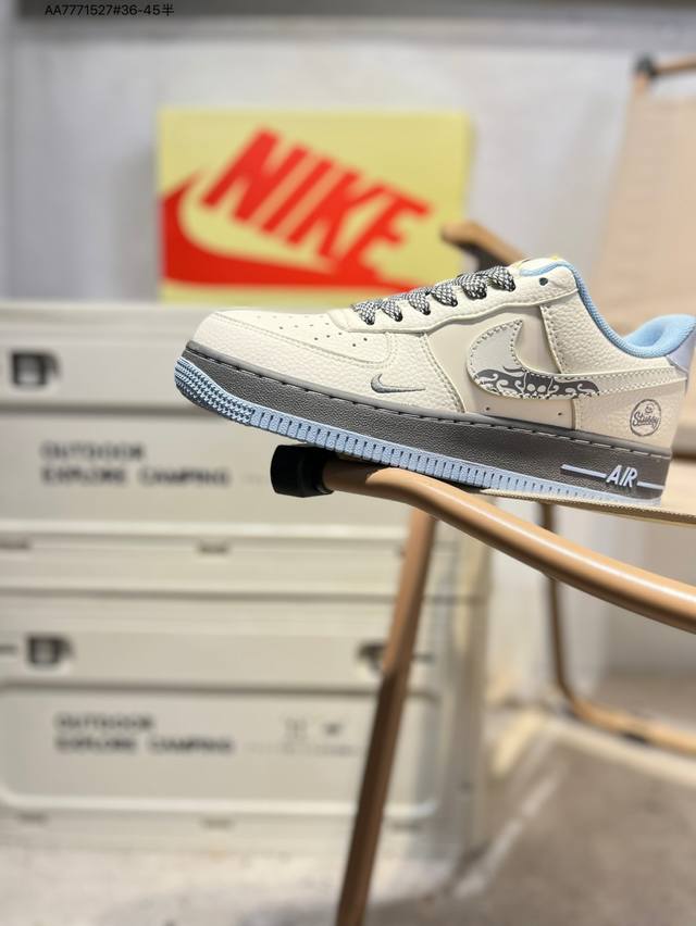 Nk Air Force 1'07 Low Air Force One low-top casual sneakers#Custom leather, orig