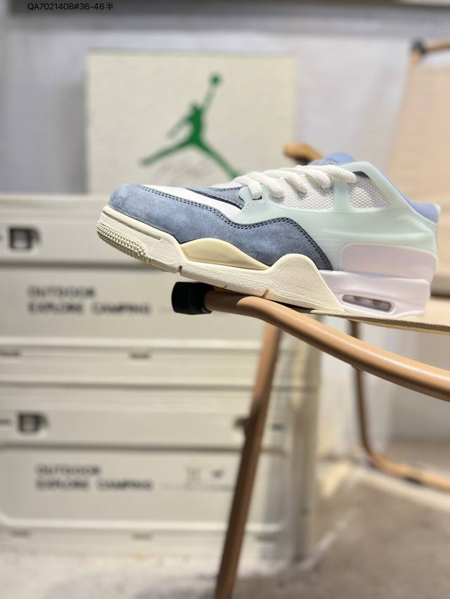 Air Jordan Aj4 Rm remake low-top retro basketball shoes adopts a low-top design