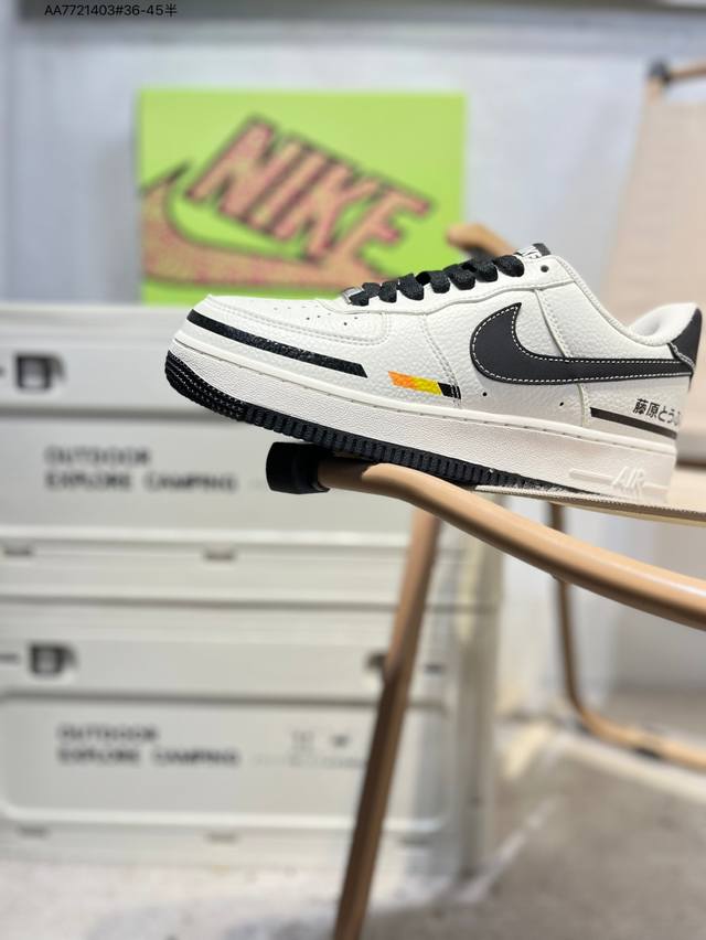 Nk Air Force 1'07 Low Air Force One low-top casual sneakers#Custom leather, orig