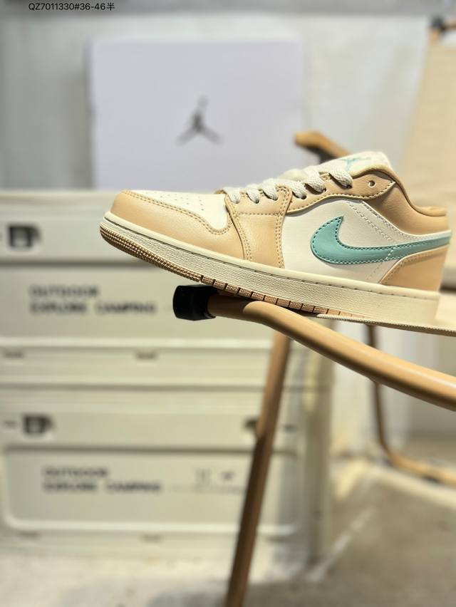 Company-grade top-grain leather Jordan Air Jordan 1 Low Aj1 low-top series baske