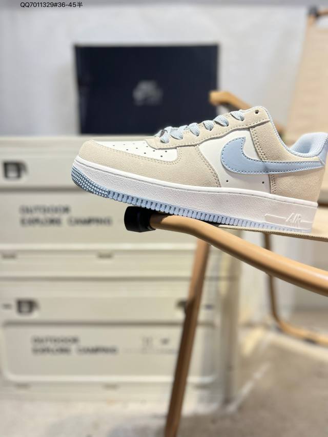 Nike Air Force 1 '07 mid-cut versatile casual sneakers. Soft, springy cushionin