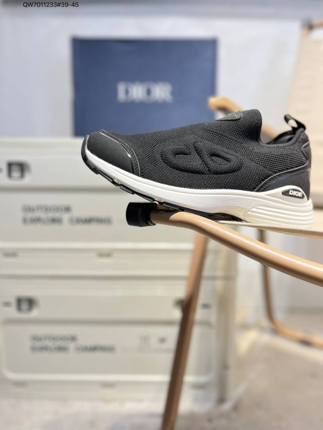Dior B30 mesh fabric thick-soled lace-up casual low-top sneakers for men and wom