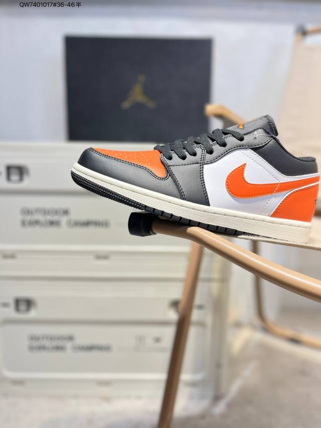 Company-grade top-grain leather Jordan Air Jordan 1 Low Aj1 low-top series baske