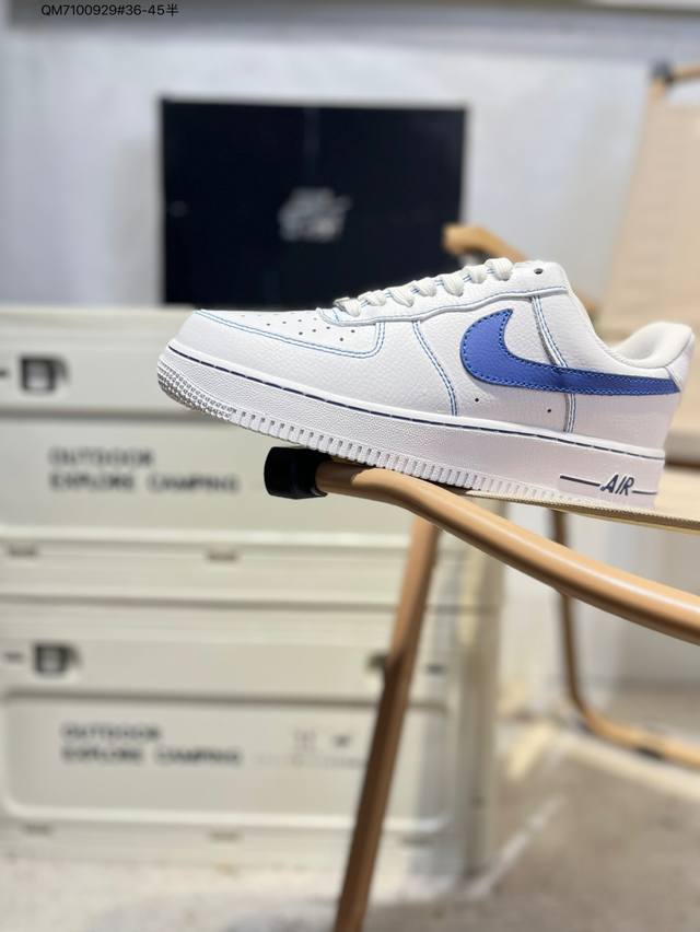 Nike Air Force 1 '07 mid-cut versatile casual sneakers. Soft, springy cushionin