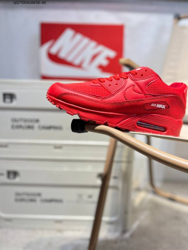 Nike Air Max 90 classic retro running shoes with small air cushioning. The uppe