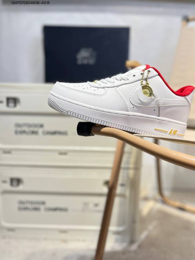 Nike Air Force 1 '07 mid-cut versatile casual sneakers. Soft, springy cushionin
