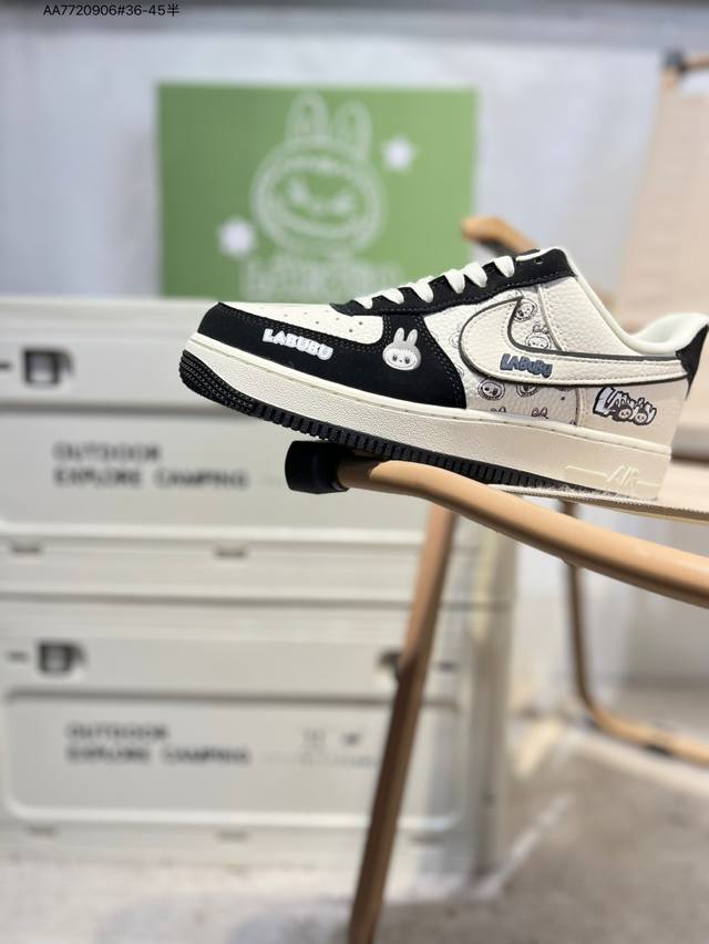 Labubu X NK Air Force 1'07 Low Air Force One Low-top Casual Sneakers#Custom leat