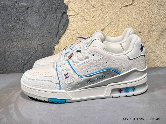 New product launch real shot New Lv Louis Vuitton Trainer Sneaker Low casual sp