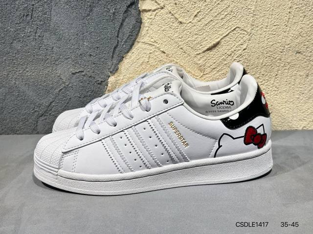 New color# Hello Kitty x Adidas Originals Superstar Shell Head Series Low Top Cl