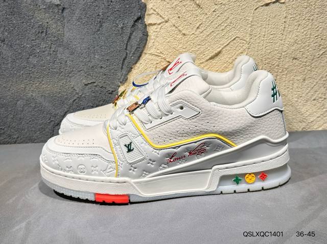 New product launch real shot New Lv Louis Vuitton Trainer Sneaker Low casual sp