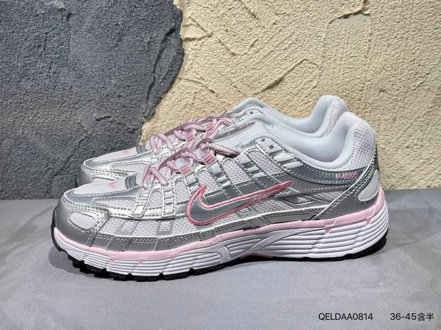 New product release photos The Nike P-6000 women's running shoe features red ho