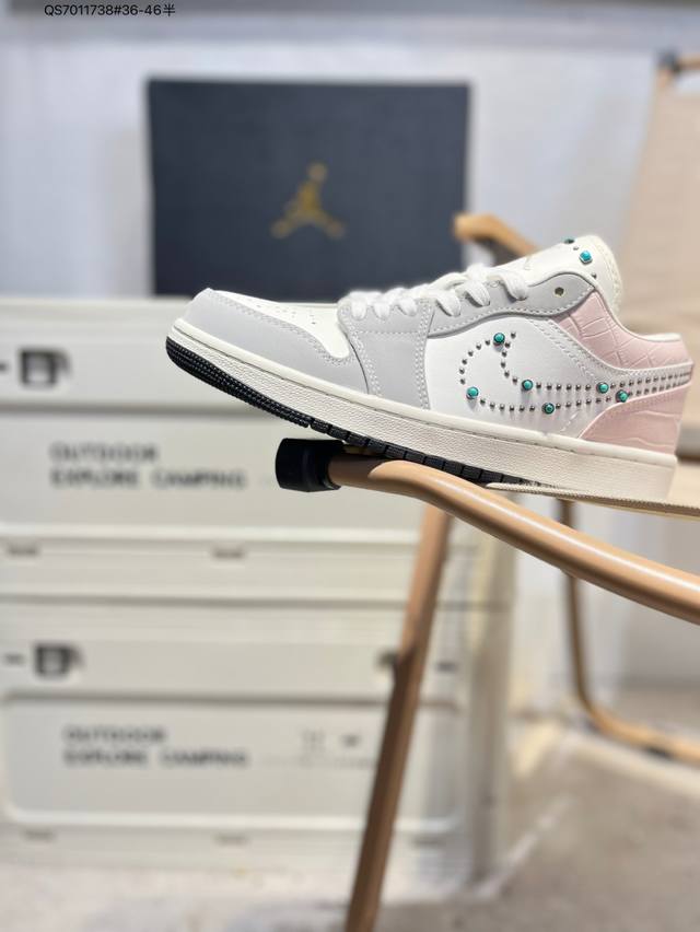 Company-grade top-grain leather Jordan Air Jordan 1 Low Aj1 low-top series baske