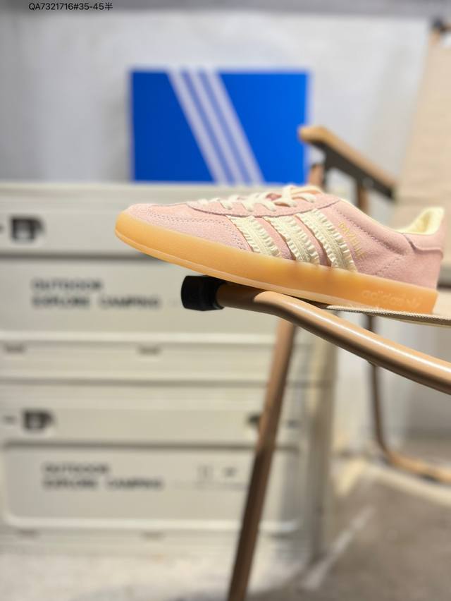 Adidas Originals Gazelle Indoor 3-Leaf Clover casual, non-slip, wear-resistant l