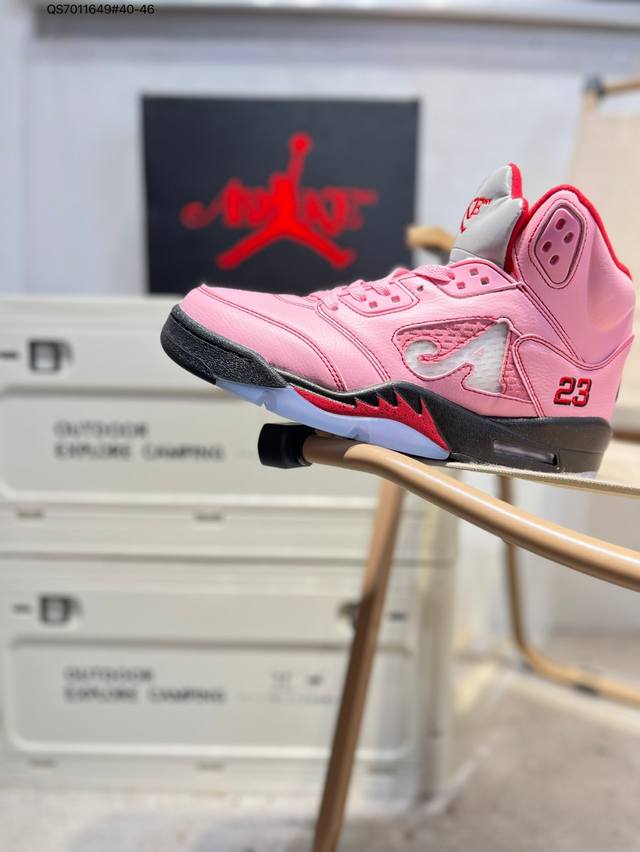 Nike Air Jordan 5 Retro High Michael Jordan Aj5 shock-absorbing and non-slip bas