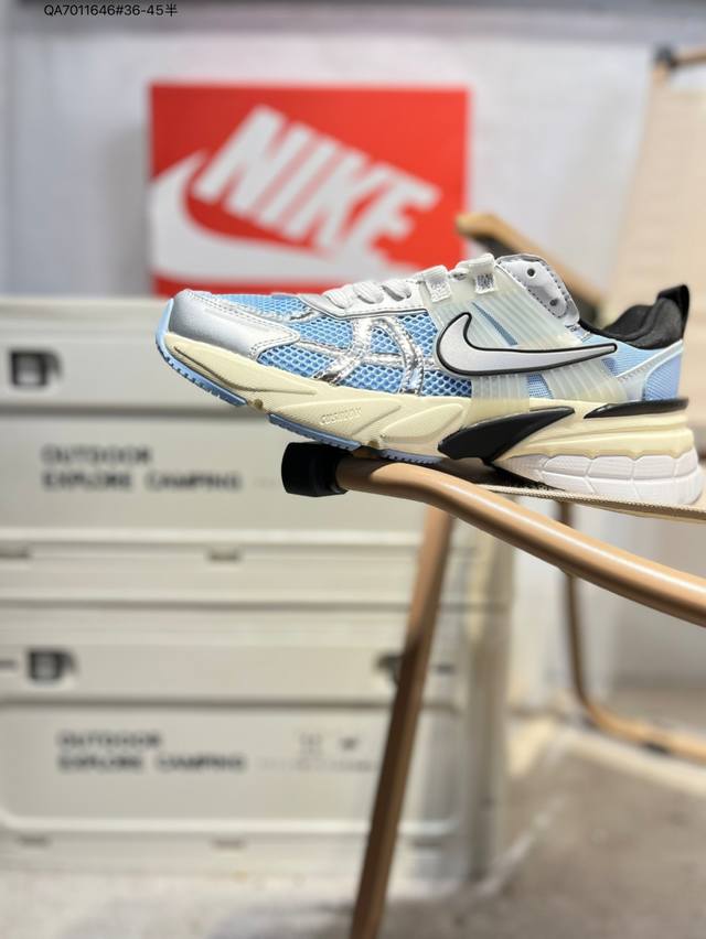 Nk V2K Runtekk shock-absorbing, non-slip low-top retro dad running shoes. Named