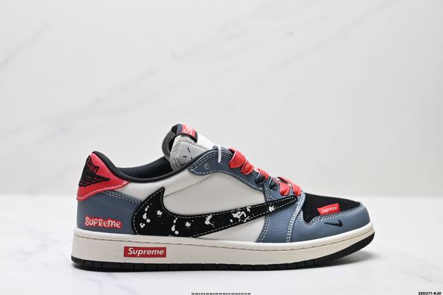 Corporate-grade Nike Air Jordan 1 X Travis Scott Aj1 inverted hook Joe One inve
