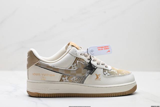 Company-level Nike Air Force 1'07 Lv8 Original last and cardboard create a pure
