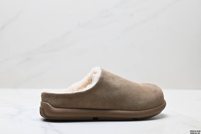 Company-level Ugg Little Potato Retro All-match Half-slip Birkenstock Loafers W