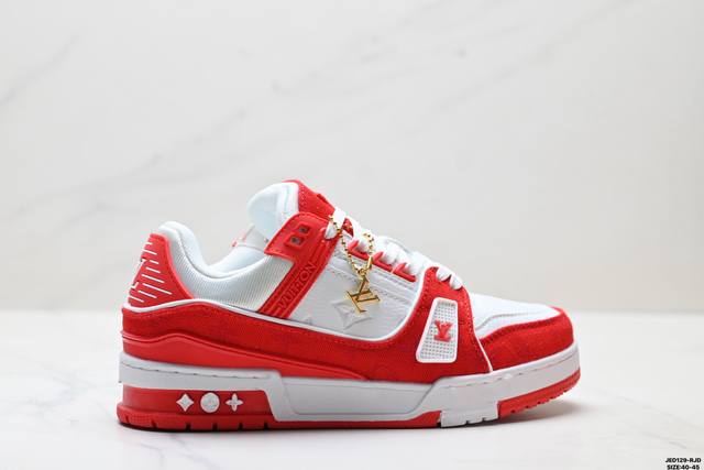 Genuine Louis Vuitton Trainer Sneaker Low New Lv Louis Vuitton Casual Sports Cu