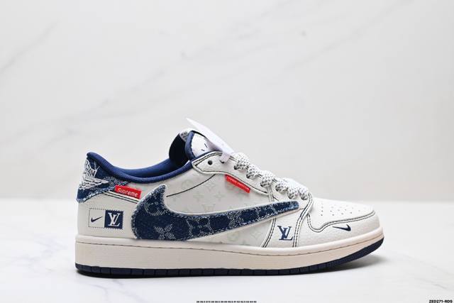 Corporate-level Nike Air Jordan 1 X Travis Scott Aj1 inverted hook Joe One inve