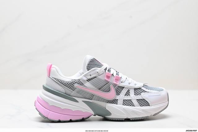 Corporate-level Nike V2K Run running shoes, retro style mesh breathable sports