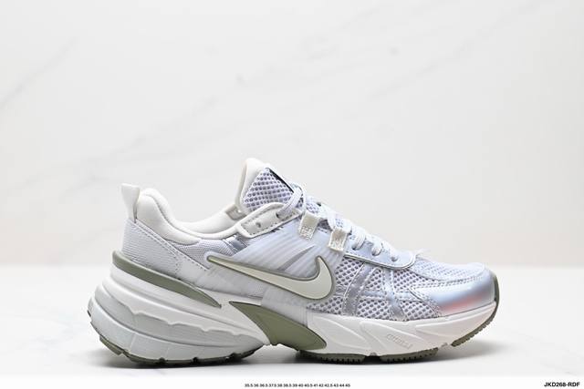 Corporate-level Nike V2K Run running shoes, retro style mesh breathable sports