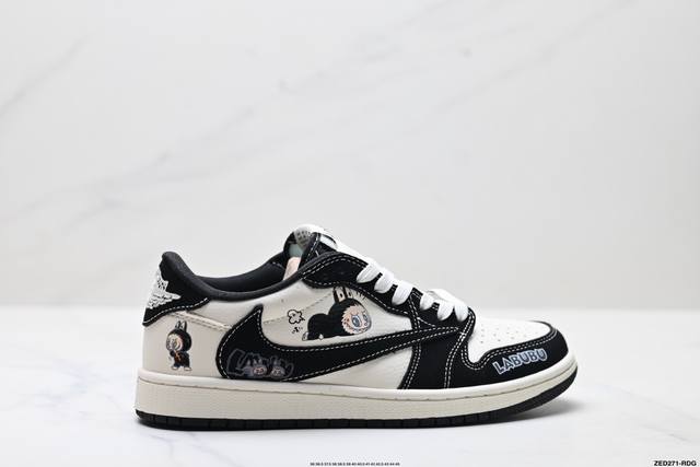 Corporate-level Nike Air Jordan 1 X Travis Scott Aj1 inverted hook Joe One inve