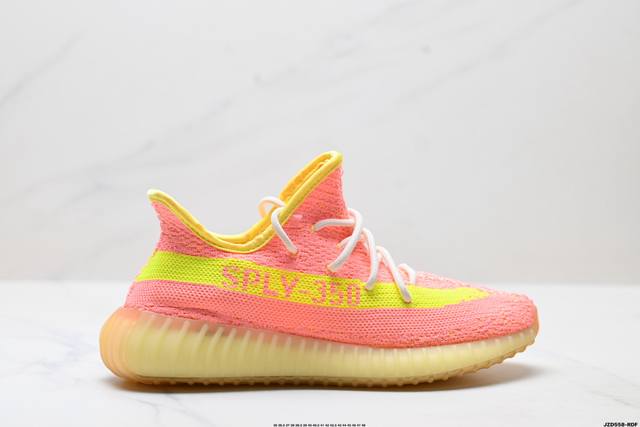 Genuine label Adidas Yeezy Boost 350V2 Coconut Adidas hollow breathable mesh ma