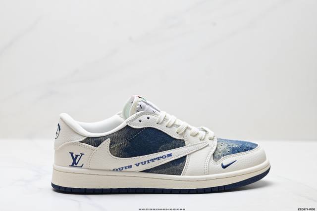 Corporate-level Nike Air Jordan 1 X Travis Scott Aj1 inverted hook Joe One inve