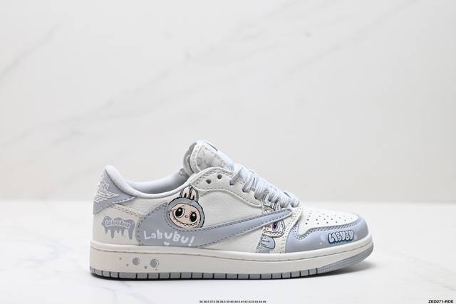 Corporate-level Nike Air Jordan 1 X Travis Scott Aj1 inverted hook Joe One inve