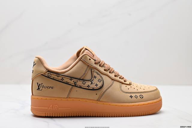 Company-level Nike Air Force 1'07 Lv8 Original last and original cardboard to c