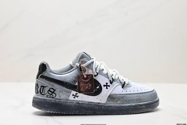 Corporate-level Nike Court Vision Lo 'Diy' custom low-top, versatile, breathabl