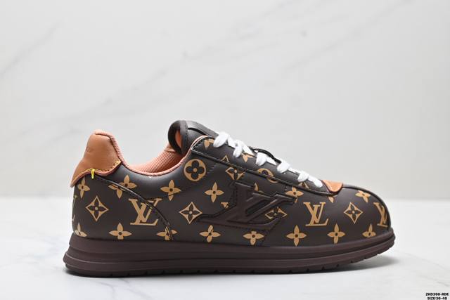 Corporate-grade Louis Vuitton x Nigo co-branded Buttersoft Fw25 round-toe lace-