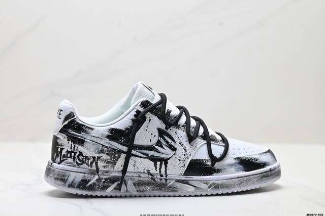 Corporate-level Nike Court Vision Lo 'Diy' custom low-top, versatile, breathabl