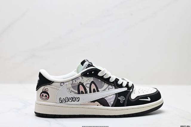 Corporate-level Nike Air Jordan 1 X Travis Scott Aj1 inverted hook Joe One inve