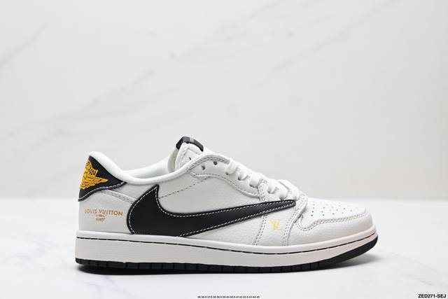 Corporate-level Nike Air Jordan 1 X Travis Scott Aj1 inverted hook Joe One inve