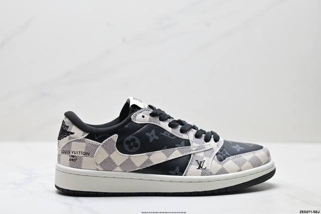 Corporate-level Nike Air Jordan 1 X Travis Scott Aj1 inverted hook Joe One inve